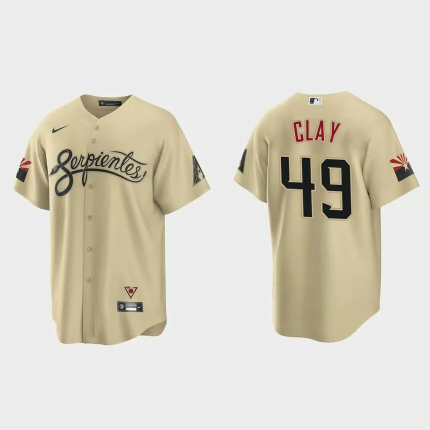 Arizona Diamondbacks Sam Clay City Connect Replica Jersey – Gold.jpg