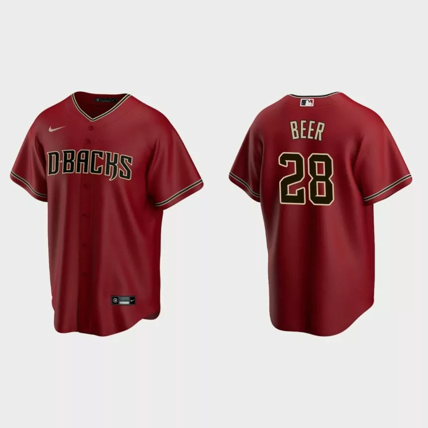Arizona Diamondbacks Seth Beer Replica Alternate Jersey – Red.jpg