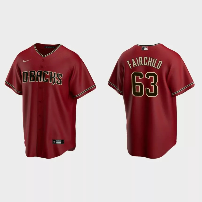 Arizona Diamondbacks Stuart Fairchild Replica Alternate Jersey – Red.jpg