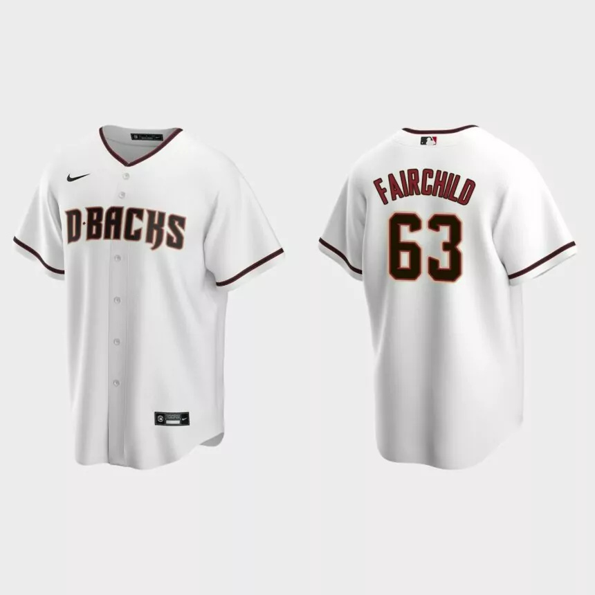 Arizona Diamondbacks Stuart Fairchild Replica Home Jersey – White.jpg