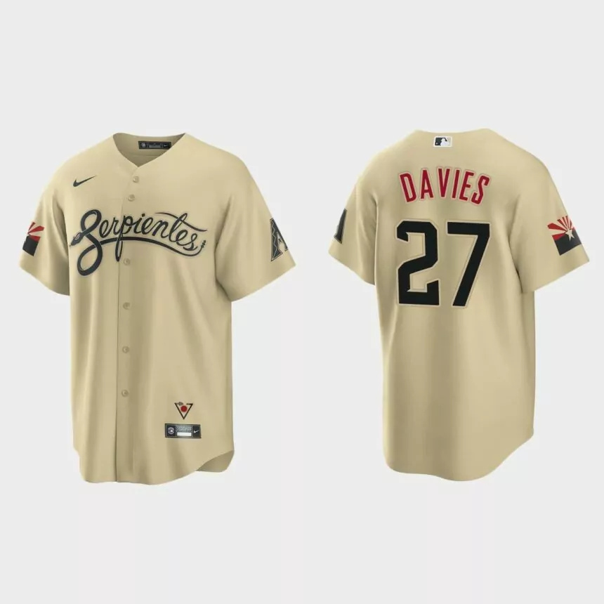 Arizona Diamondbacks Zach Davies City Connect Replica Jersey – Gold.jpg