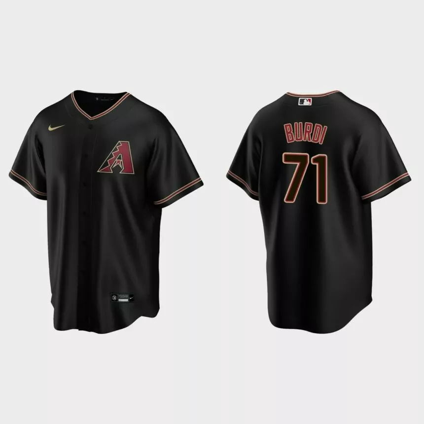 Arizona Diamondbacks Zack Burdi Replica Alternate Jersey – Black.jpg
