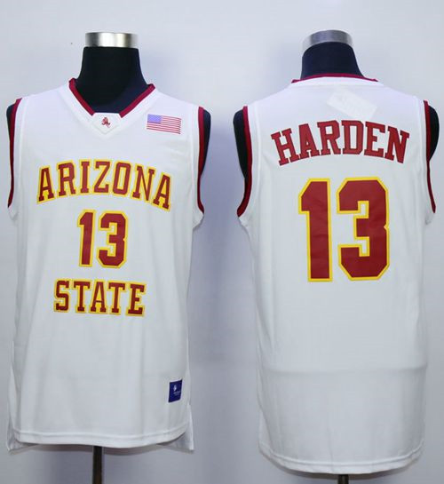 Arizona State Sun Devils #13 James Harden White Stitched NCAA Basketball Jersey
