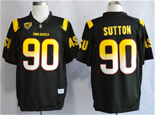 Arizona State Sun Devis (ASU) #90 Will Sutton College Football Jerseys - Black