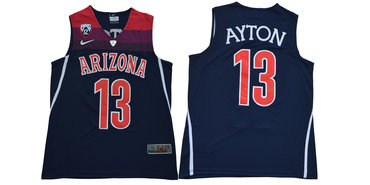 Arizona Wildcats 13 Deandre Ayton Navy College Basketball Jersey