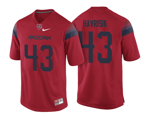 Arizona Wildcats Red Lucas Havrisik College Football Jersey