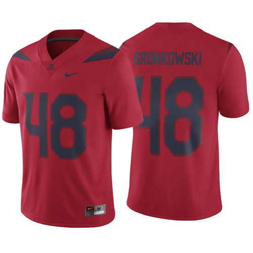 Arizona Wildcats Red Rob Gronkowski Player Football Jersey