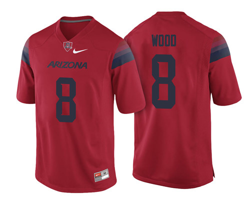 Arizona Wildcats Red Trevor Wood College Football Jersey