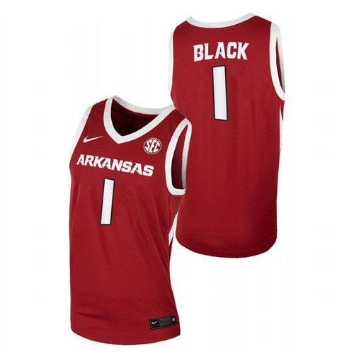 Arkansas Razorbacks Anthony Black College Basketball Cardinal Jersey Men