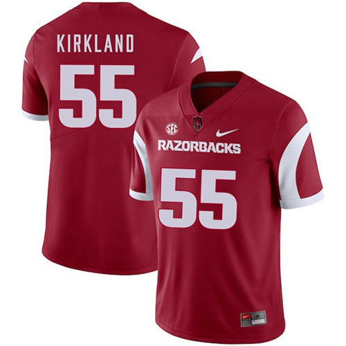 Arkansas Razorbacks Cardinal Denver Kirkland 2018 Game College Football Jersey