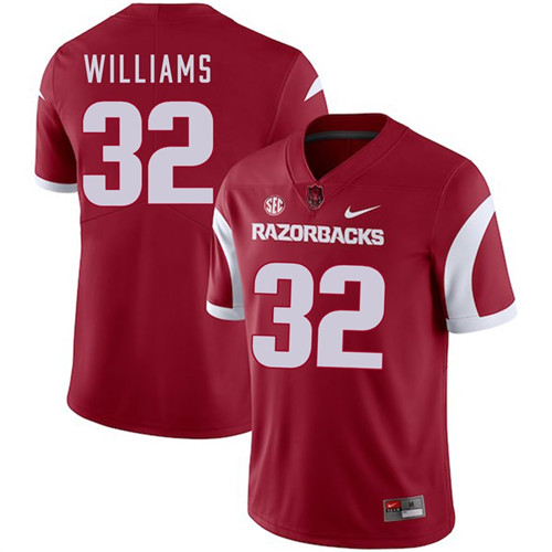 Arkansas Razorbacks Cardinal Jonathan Williams 2018 Game College Football Jersey