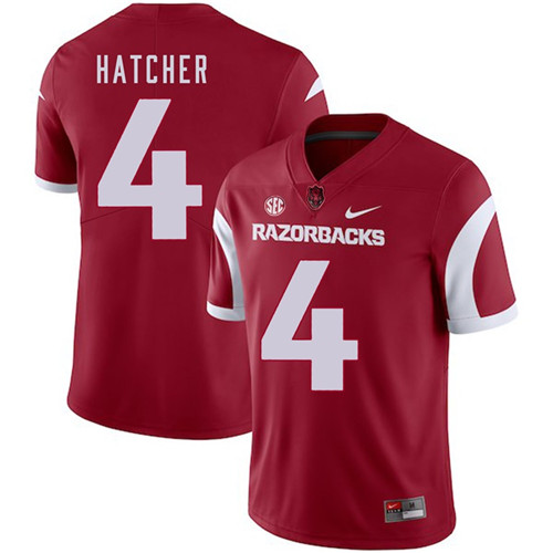 Arkansas Razorbacks Cardinal Keon Hatcher 2018 Game College Football Jersey