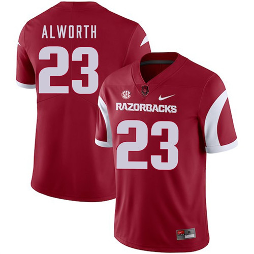 Arkansas Razorbacks Cardinal Lance Alworth 2018 Game College Football Jersey