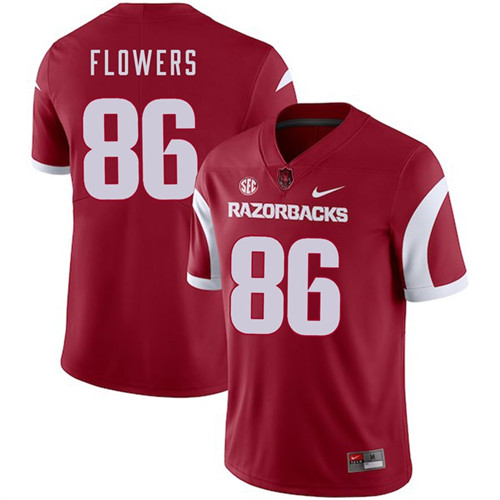 Arkansas Razorbacks Cardinal Trey Flowers 2018 Game College Football Jersey