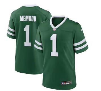 Armand Membou New York Jets Nike 2025 NFL Draft First Round Pick Game Jersey - Legacy