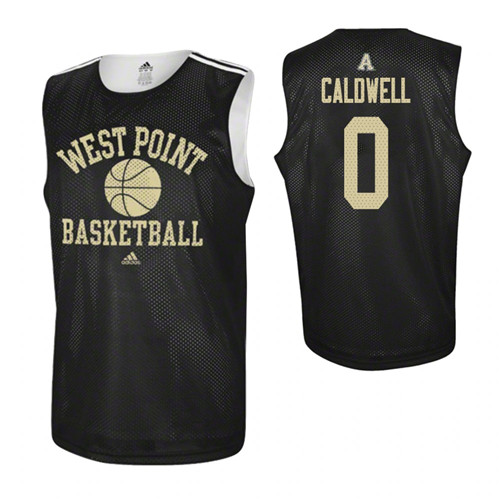 Army Black Knights #0 Josh Caldwell College Basketball Practice Jersey Black