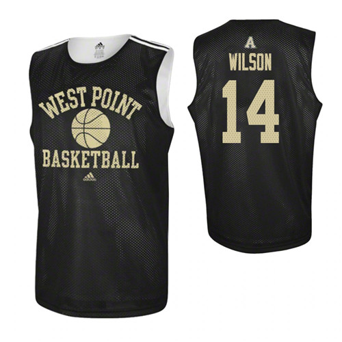 Army Black Knights #14 Matt Wilson College Basketball Practice Jersey Black
