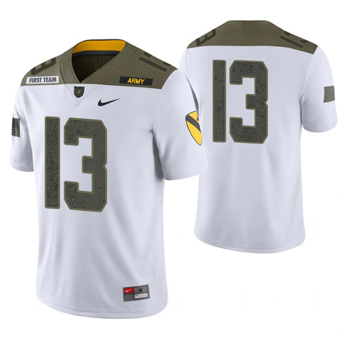 Army Black Knights 13 Roman Purcell Limited Edition 1st Cavalry Division Jersey White
