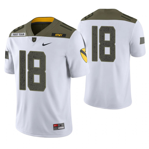 Army Black Knights 18 Cade Ballard Limited Edition 1st Cavalry Division Jersey White