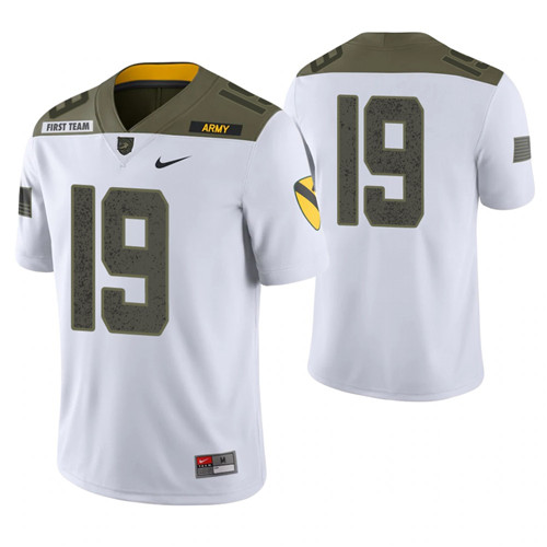 Army Black Knights 19 Delshawn Traylor Limited Edition 1st Cavalry Division Jersey White