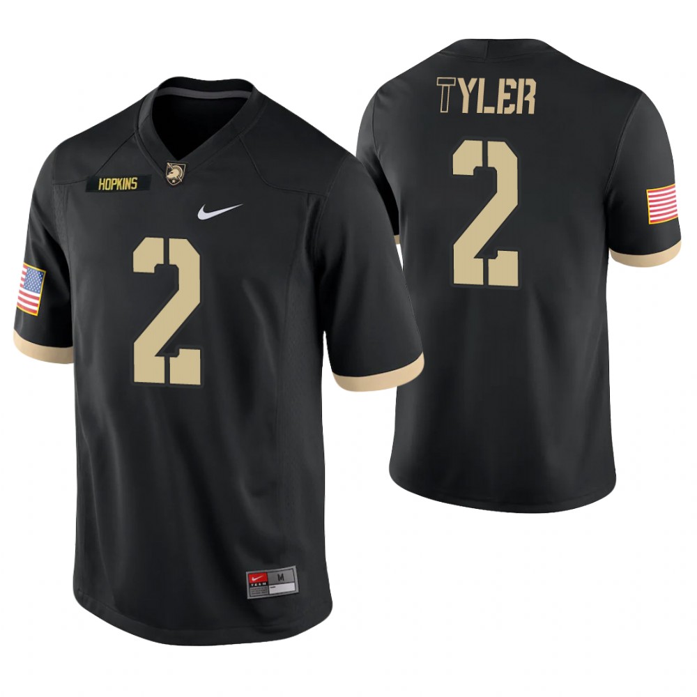 Army Black Knights 2 Tyhier Tyler Game College Football Jersey Black