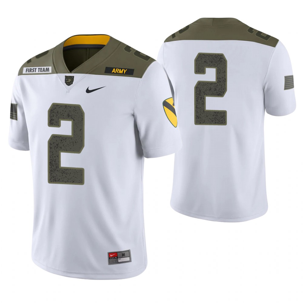 Army Black Knights 2 Tyhier Tyler Limited Edition 1st Cavalry Division Jersey White
