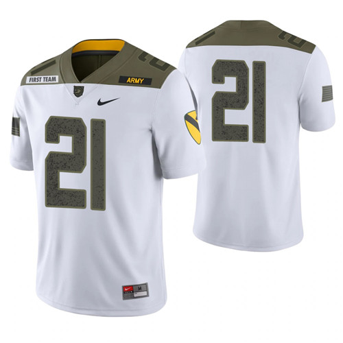 Army Black Knights 21 Tyrell Robinson Limited Edition 1st Cavalry Division Jersey White