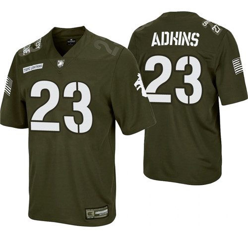 Army Black Knights 23 Anthony Adkins Rivalry Football Replica Jersey Green