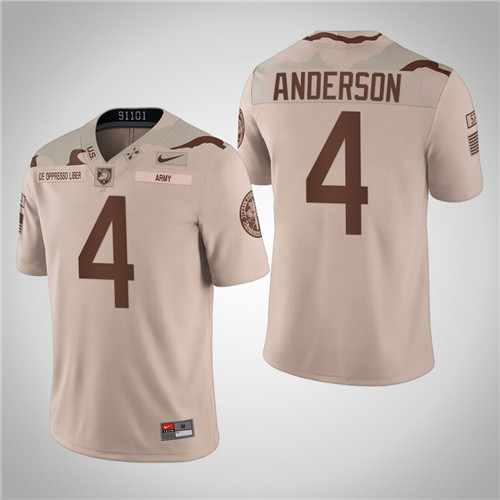 Army Black Knights 4 Christian Anderson Alternate United We Stand Jersey Oatmeal