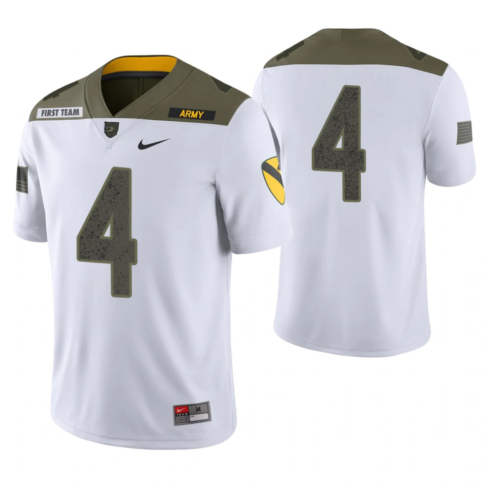 Army Black Knights 4 Christian Anderson Limited Edition 1st Cavalry Division Jersey White