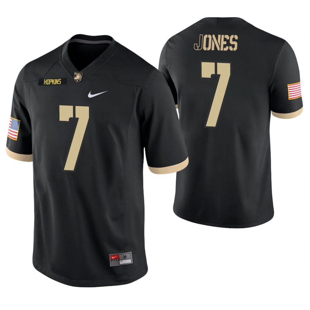 Army Black Knights 7 Jemel Jones Game College Football Jersey Black