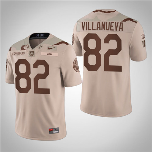 Army Black Knights 82 Alejandro Villanueva Alternate United We Stand Jersey Oatmeal
