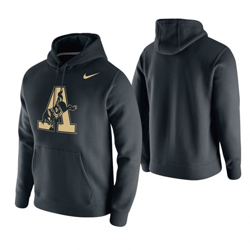 Army Black Knights Black Vintage Logo Club Fleece Hoodie