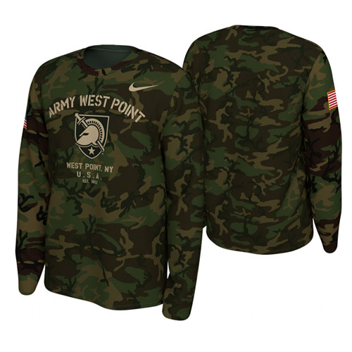 Army Black Knights Camo 2019 Veterans Day Legend Long Sleeve T-Shirt