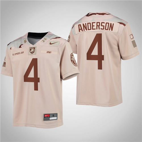 Army Black Knights Christian Anderson United We Stand Rivalry Special Game Jersey Oatmeal