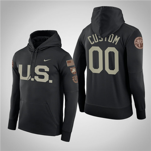 Army Black Knights Custom Black Rivalry U.S. Hoodie