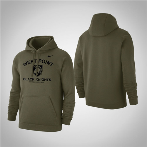 Army Black Knights Olive Stencil Arch Pullover Hoodie
