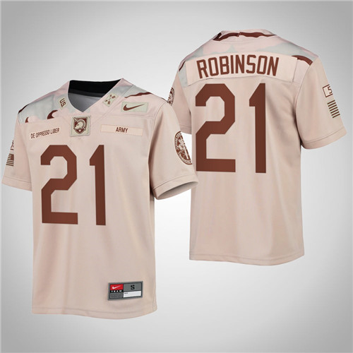 Army Black Knights Tyrell Robinson United We Stand Rivalry Special Game Jersey Oatmeal