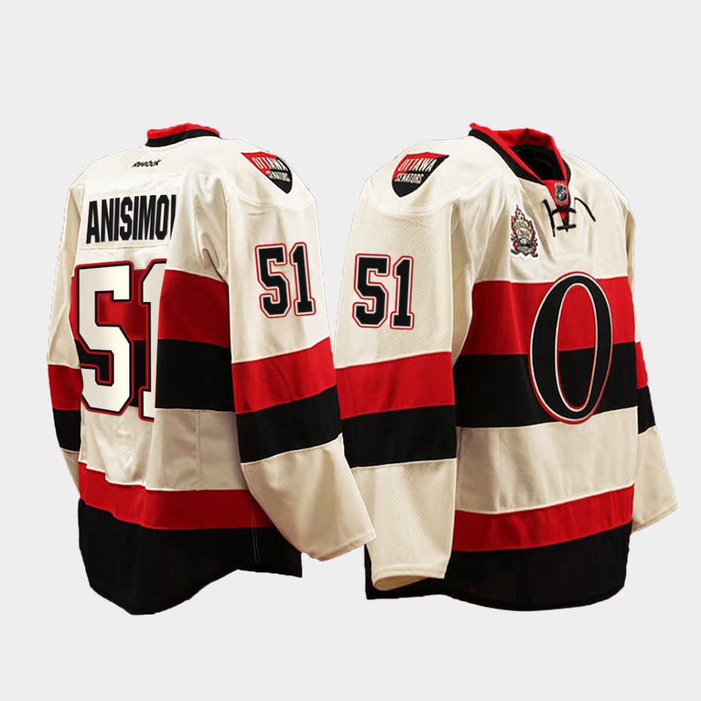 Artem Anisimov Ottawa Senators Heritage Classic White Jersey