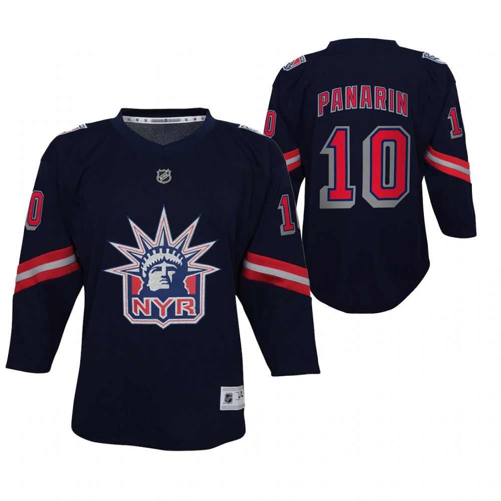 Artemi Panarin New York Rangers 2021 Reverse Retro Navy Youth Jersey Special Edition