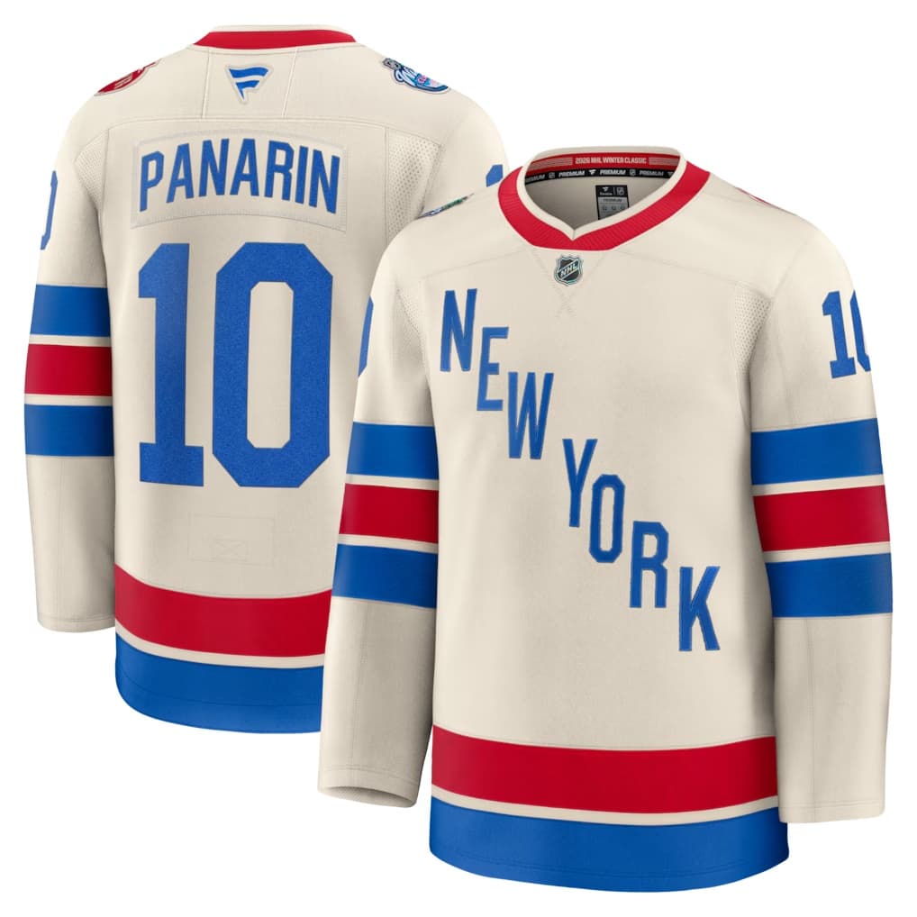 Artemi Panarin New York Rangers Fanatics 2026 NHL Winter Classic Premium Jersey - Beige