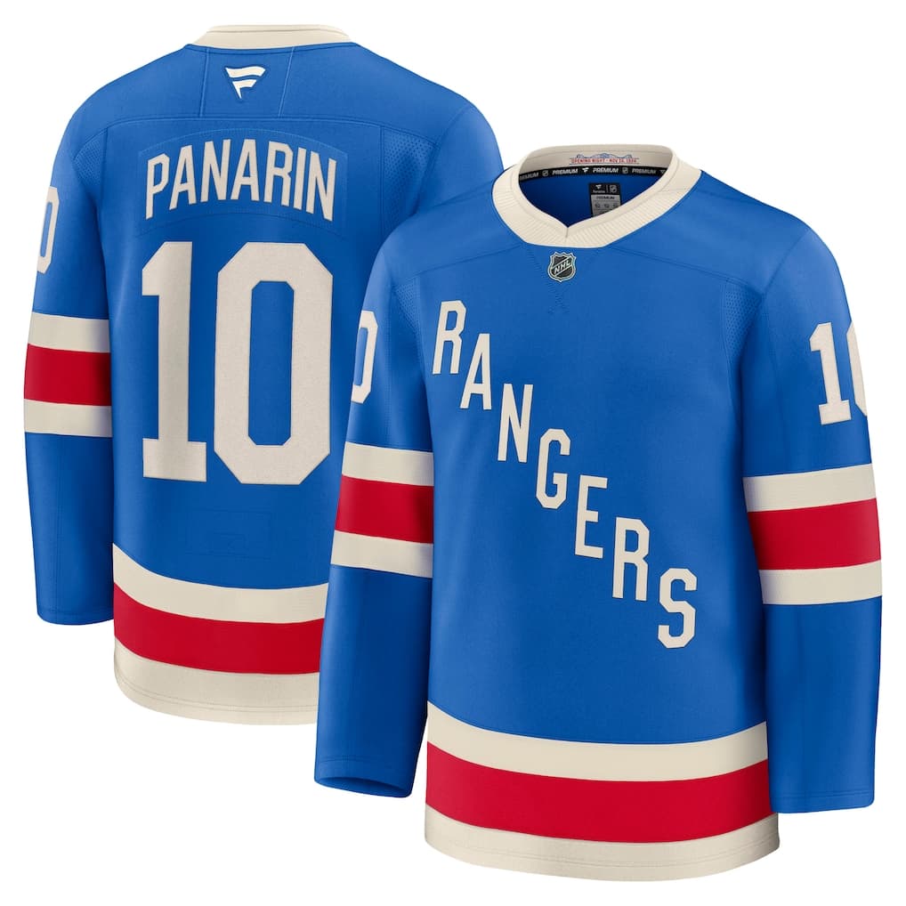 Artemi Panarin New York Rangers Fanatics Centennial Premium Jersey - Blue Artemi Panarin New York Rangers Fanatics Centennial Premium Jersey - Blue