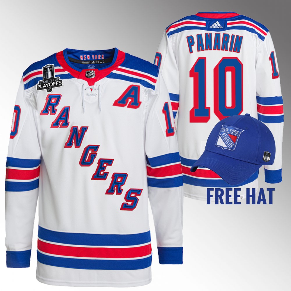 Artemi Panarin New York Rangers White 2022 Metropolitan Division Champions Primegreen Jersey