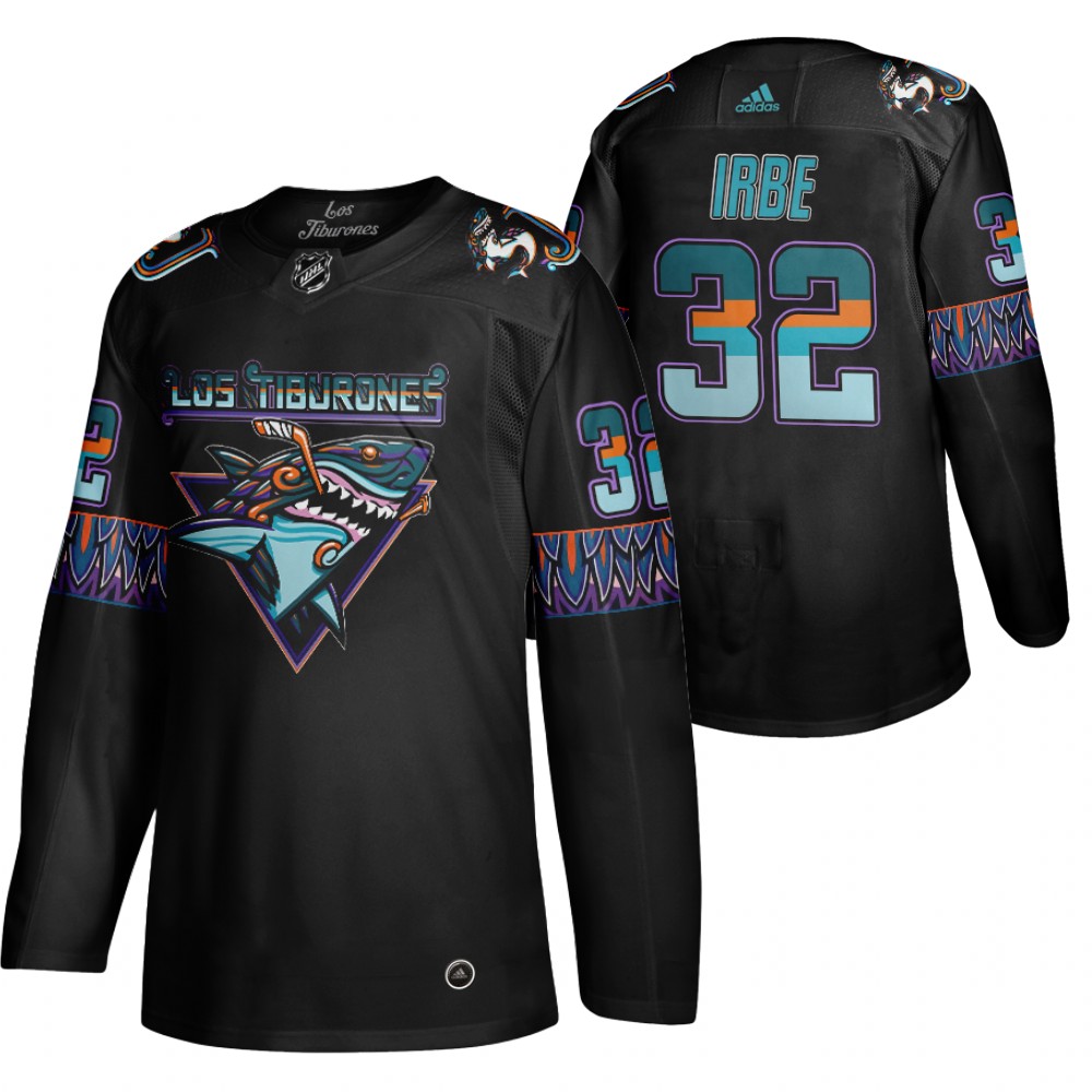 Arturs Irbe San Jose Sharks Los Tiburones Hockey Irbe Jersey