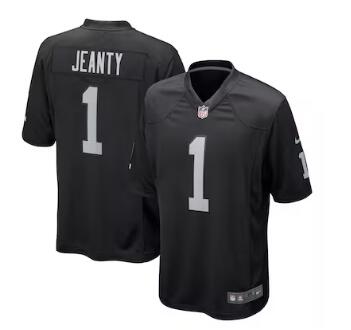 Ashton Jeanty Las Vegas Raiders Nike 2025 NFL Draft First Round Pick Game Jersey - Black