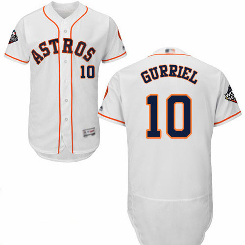 Astros #10 Yuli Gurriel White Flexbase Authentic Collection 2019 World Series Bound Stitched Baseball Jersey