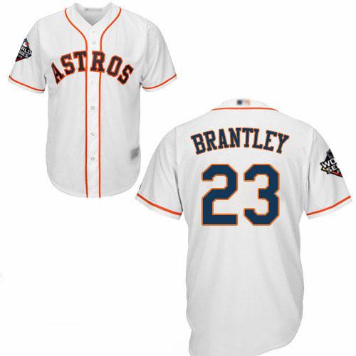 Astros #23 Michael Brantley White New Cool Base 2019 World Series Bound Stitched Baseball Jersey