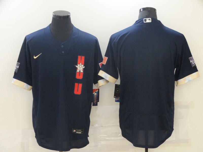 Astros Blank Navy Nike 2021 MLB All-Star Flexbase Jersey