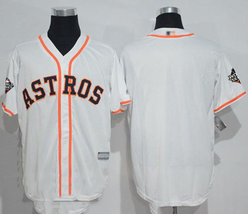 Astros Blank White New Cool Base 2019 World Series Bound Stitched Baseball Jersey