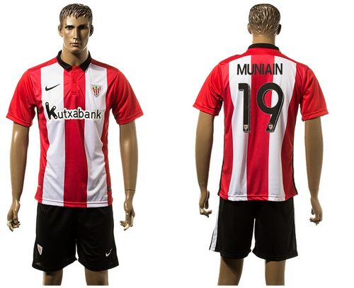 Athletic Bilbao #19 Muniain Home Soccer Club Jersey